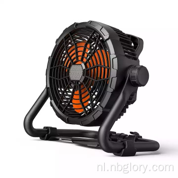 Zonne-energie Outdoor 12V DC Portable Twee-in-One Lighting Industrial Fan Lamp LED Mobiele oplaad onderhoudswerkventilator